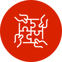 partnership icon red