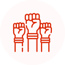 Hands support icon